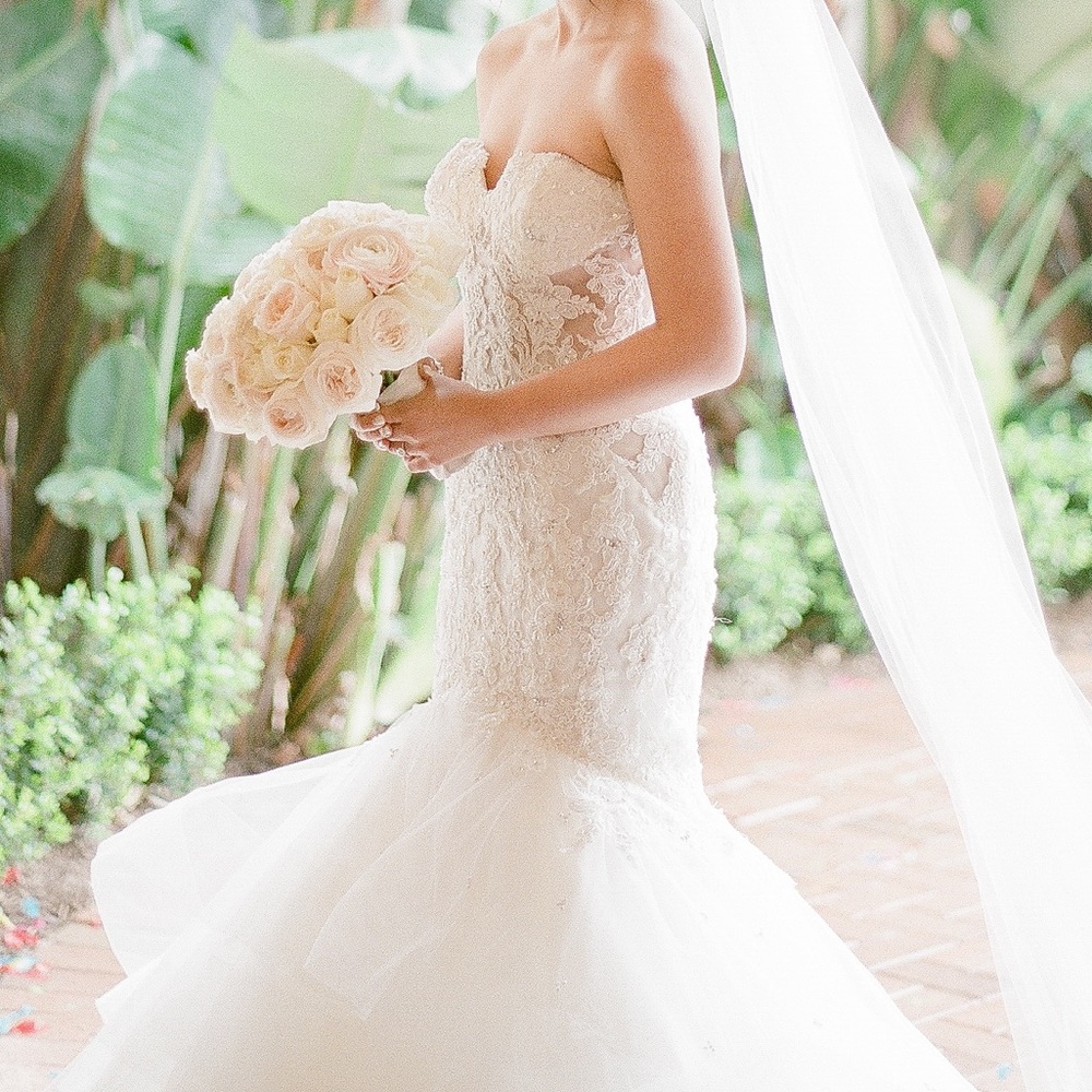 Mermaid Wedding Dress - Lace and Beaded Sparkle Eve of Milady